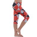 Abstract pattern geometric backgrounds   Kids  Lightweight Velour Capri Leggings  View3