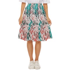 Colorful Spotted Reptilian Coral Classic Short Skirt