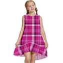 Pink Tartan-9 Kids  Frill Swing Dress View1