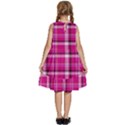 Pink Tartan-9 Kids  Frill Swing Dress View4