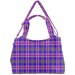 Tartan Purple Double Compartment Shoulder Bag by tartantotartanspink2