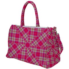 Pink Tartan-10 Duffel Travel Bag by tartantotartanspink2