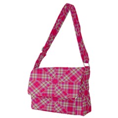 Pink Tartan-10 Full Print Messenger Bag (m) by tartantotartanspink2