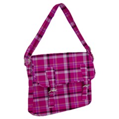 Pink Tartan-9 Buckle Messenger Bag by tartantotartanspink2
