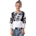 Biker Cat Kids  Cuff Sleeve Top View1