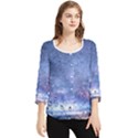 Gouttes d eau Galaxy Chiffon Quarter Sleeve Blouse View1