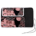 Abstrait Effet Formes Noir/Rose Pen Storage Case (L) View2