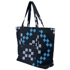 Abstract Pattern Geometric Backgrounds   Zip Up Canvas Bag by Eskimos