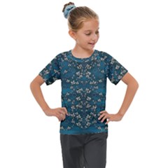 Waterlilies In The Calm Lake Of Beauty And Herbs Kids  Mesh Piece Tee