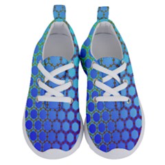 Hex Circle Points Vaporwave Three Running Shoes