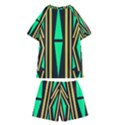 Abstract pattern geometric backgrounds Kids  Swim Tee and Shorts Set View2