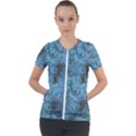 Abstract Surface Texture Background Short Sleeve Zip Up Jacket View1