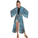 Abstract Surface Texture Background Maxi Kimono View1