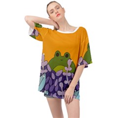 Froggie Oversized Chiffon Top