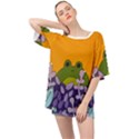 Froggie Oversized Chiffon Top View1