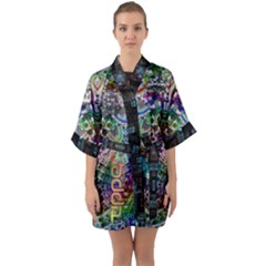 Img 19042022 053003 (4500 X 6000 Pixel) Half Sleeve Satin Kimono  by Drippycreamart