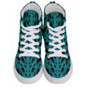 Leaves On Adorable Peaceful Captivating Shimmering Colors Men s Hi-Top Skate Sneakers View1