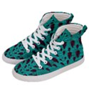 Leaves On Adorable Peaceful Captivating Shimmering Colors Men s Hi-Top Skate Sneakers View2