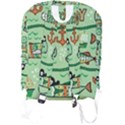 Seamless Pattern Fishes Pirates Cartoon Full Print Backpack View2