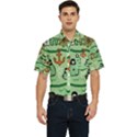 Seamless Pattern Fishes Pirates Cartoon Men s Short Sleeve Pocket Shirt  View1
