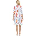 Easter Seamless Pattern With Cute Eggs Flowers Classy Knee Length Dress View4