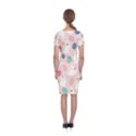 Cute Bunnies Easter Eggs Seamless Pattern Classic Short Sleeve Midi Dress View2