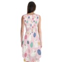 Cute Bunnies Easter Eggs Seamless Pattern Sleeveless Chiffon Dress   View2