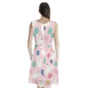 Cute Bunnies Easter Eggs Seamless Pattern Sleeveless Waist Tie Chiffon Dress View2