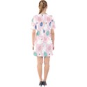 Cute Bunnies Easter Eggs Seamless Pattern Sixties Short Sleeve Mini Dress View2
