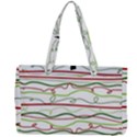 Scribble-pattern Canvas Work Bag View2