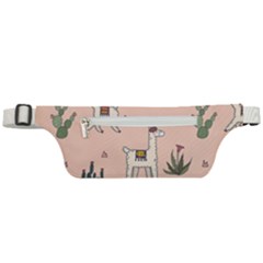 Llamas+pattern Active Waist Bag