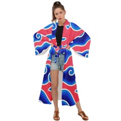 Batik Megamendung Maxi Kimono