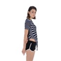 Pattern Asymmetrical Short Sleeve Sports Tee View3