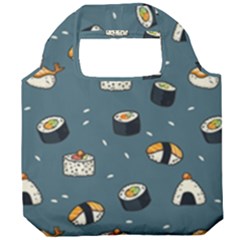 Sushi Pattern Foldable Grocery Recycle Bag by Jancukart