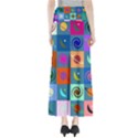 Space-pattern Multicolour Full Length Maxi Skirt View2