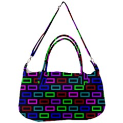 Colourful Bricks Pattern Colour Removal Strap Handbag by Jancukart