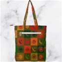 Space Pattern Multicolour Double Zip Up Tote Bag View2