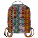 Grungy Vintage Patterns Flap Pocket Backpack (Large) View3