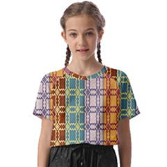Grungy Vintage Patterns Kids  Basic Tee