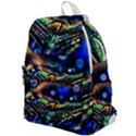 Peacock Feather Drop Top Flap Backpack View1