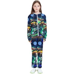 Peacock Feather Drop Kids  Tracksuit