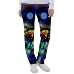 Peacock Feather Drop Women s Casual Pants