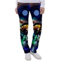 Peacock Feather Drop Women s Casual Pants View1