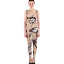 Vintage-drawn-insect-seamless-pattern One Piece Catsuit View1