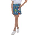 Seamless-pattern-with-sailing-cartoon Kids  Tennis Skirt View1