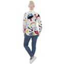 Seamless-pattern-vector-sailing-equipments-cartoon Women s Long Sleeve Pocket Shirt View2