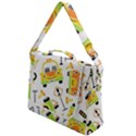Seamless-pattern-vector-illustration-vehicles-cartoon Box Up Messenger Bag View1