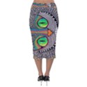 Alice In Wonderland Cat Velvet Midi Pencil Skirt View2