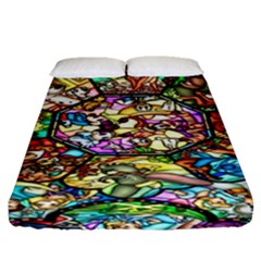 Character Disney Stained Fitted Sheet (queen Size)