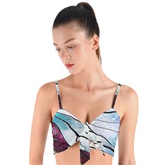 Anna Disney Frozen Stained Glass Woven Tie Front Bralet